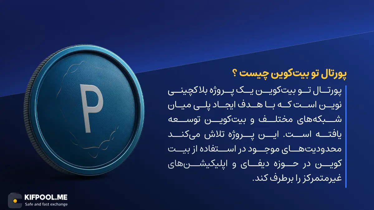 ارز دیجیتال پورتال تو بیت کوین | آموزش خرید و فروش ارز PTB | خرید ارز Portal to bitcoin | صرافی کیف پول من