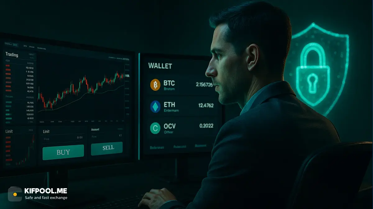 هم ترید و هم کیف پول ارز دیجیتال برای ایرانیان | امنیت و شفافیت در صرافی کیف پول من | صرافی ارز دیجیتال کیف پول من