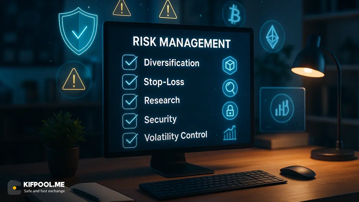 مدیریت ریسک در پروژه های رمزارزی | انواع ریسک در بازار رمزارزها | صرافی کیف پول من