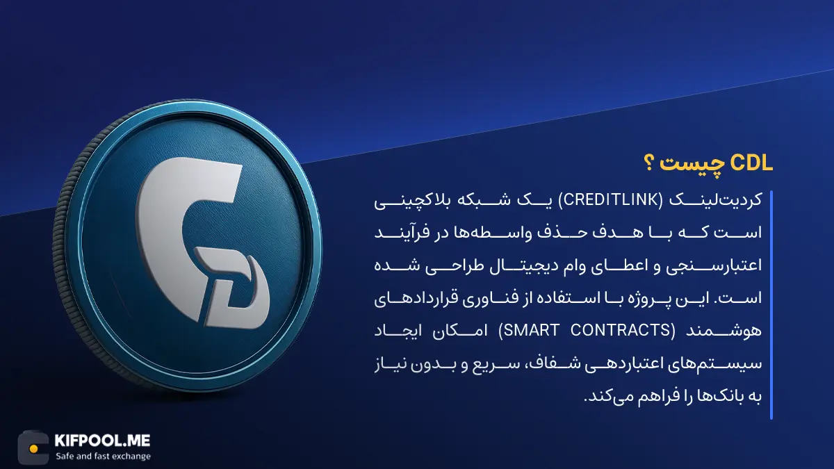 ارز دیجیتال Creditlink چیست؟ | خرید و فروش CDL| خرید سریع ارز کردیت‌لینک| صرافی ارز دیجیتال کیف پول من