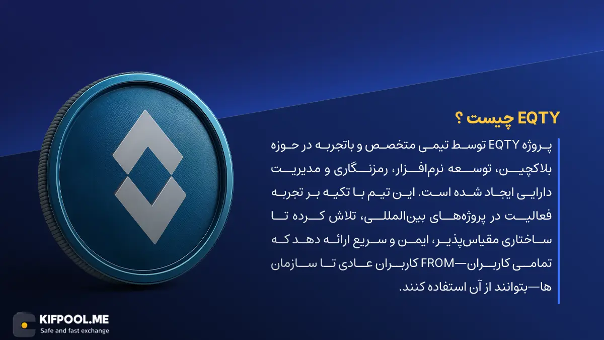 ارز دیجیتال Eqty چیست؟ | خرید و فروش EQTY| خرید سریع ارز اکویتی| صرافی ارز دیجیتال کیف پول من