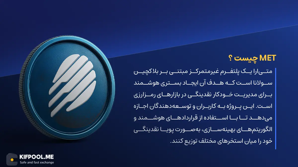 ارز دیجیتال Meteora چیست؟ | خرید و فروش MET| خرید سریع ارز متی‌ارا| صرافی ارز دیجیتال کیف پول من