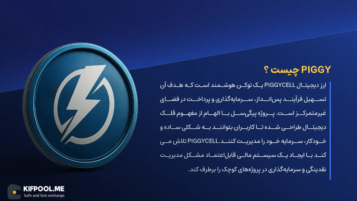 ارز دیجیتال Piggycell چیست؟ | خرید و فروش PIGGY| خرید سریع ارز پیگی‌سل| صرافی ارز دیجیتال کیف پول من